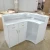 Import RD008 Salon customized furniture L shape marble top salon reception desk from China