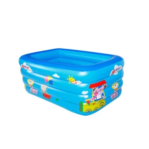 Rectangular Swimming Pool  Basin Home Game Indoor Portable Family Filter Pool Above Groun Equipment Set Inflatable Swimming Pool