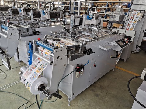 Reel Type Adhesive Label Screen Printing Machine Roll to Roll Screen Printer