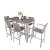 Import Resort  6 Seater High Table Stool Chair Patio Pub Furniture  Aluminum Metal Outdoor  Bar Sets from China