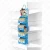 Import Retail snacks food POS cardboard power wing gallery floor standing display for Supermarket from China