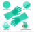 Import Reusable Household Cleaning Gloves BPA Free Silicone Dishwashing Gloves With Wash Scrubber from China