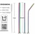 Import Reusable Metal Straw 304 Stainless Steel Drinking Straws Set with Cleaning Brushes Straight Bent Straw Bar Party Accessory from China