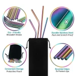 Reusable Stainless Steel Drinking Straw Wholesale With Customized Logo