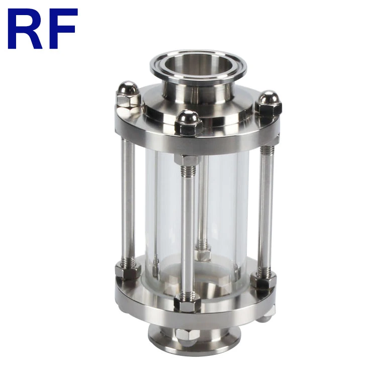 RF Sanitary Stainless Steel 304 316L Tri Clamp Straight Tubular Sight Glass