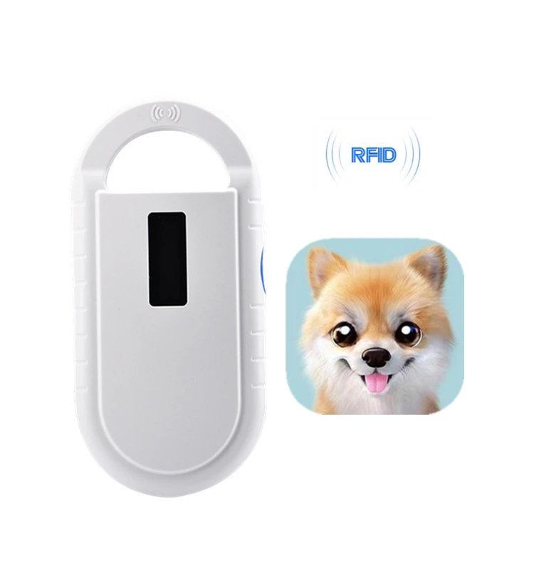 Rfid animal microchip reader pet tag reader animal scanner device for animal ear tag rfid temperature sensor active tag