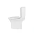 Import Rimless European Standard Luxury close-coupled Toilet suite Standard Height Wash-down Two Piece Toilet from China