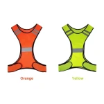Roadway safety reflective safety clothing men and women yellow green high visibility reflective strip safety vest for work