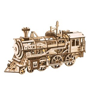 Rock Diy Mechanical Puzzle Wooden Toy Locomotive LK701