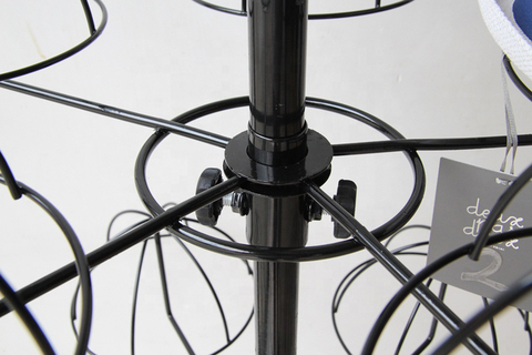 Buy Rotating Baseball Cap Rack Metal Wire Wig Hat Holder Spinning ...