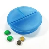 Round shape Small Pill box 3 Time One Day am pm with 3 container