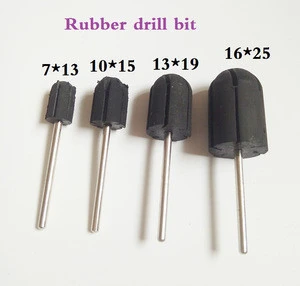 Rubber drill bit Nail sanding cap electric nail drill