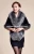 Import Russian Style mink Fur Shawl Real Mink Fur Stole from China