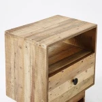 Rustic Reclaimed Wood Bedside Nightstand
