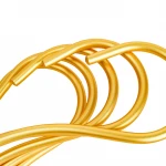 Shiny Display Gold Metal Hanger Aluminum Wire Hangers for Scarf