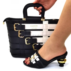 Shoes genuine leather guangzhou big bag and matching shoe set 2021 handbags women