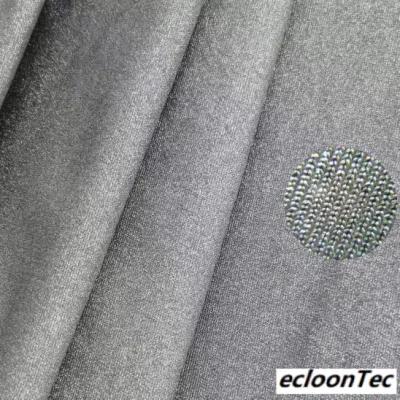 Silver Fiber Conductive Breathable Anti-Bacteria Elastic Electromagnetic Shielding Radiation-Proof Antimicrobial Breathable Anti-Odor Smooth Soft Spandex Fabric