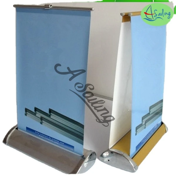 small rollup banner,mini roll up,table roll up stand