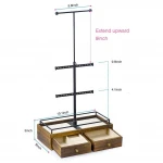 Small Vintage Wooden Drawer Storage Cabinet For Jewelry Storage Organizer
