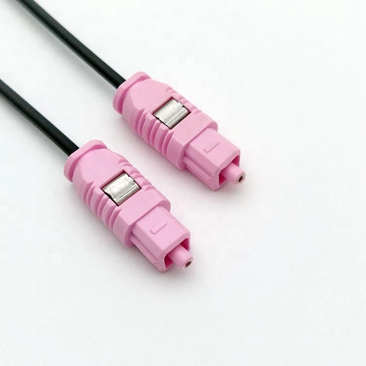 Smart Home Products Pink Plastic Optical Fiber Toslink Audio Cable Audio Optical Cable Accept Customization