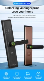 Smart Lock Body Fingerprint Door Handle Lock Analouge In India Fingerprint Lock Smart Card Digital Code Security