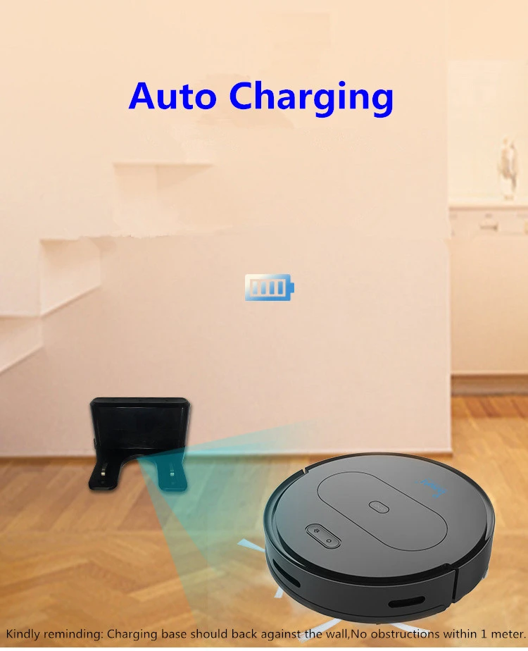 Smart robotic vaccum cleaner vacuum with auto dust cleaner remote app control powerful function sweeper cleaning robot