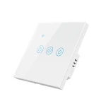 Smart Wall Switch with No Neutral/N+L Wire Two Wiring Methods 3 Gang WIFI Control Light Switch