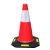 Import soar cones New design retractable traffic plastic imhoff cone expandable barrier Blue PVC Traffic Cone with high quality from China