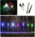 solar Garden Light Solar Power Path Lights LED Garden Stake Light Lawn Stainless Steel Spot Lamp for Outdoor