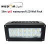Solar ip65 LED recessed mount outdoor gardon wall pack lamp light fixture with motion sensor