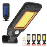 Solar Lights Outdoor, Solar Power 100/210 COB LED Street Light Outdoor Gradent Path Wall Lamp