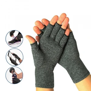 Sport Arthritis pressure health gloves half finger gloves high elastic breathable anti-edema rehabilitation riding gloves