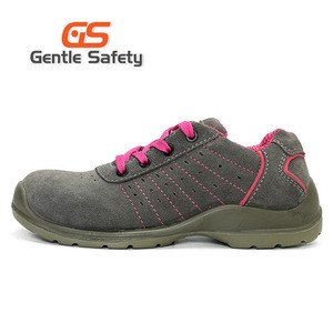 Sport Suede leather safety shoes for women