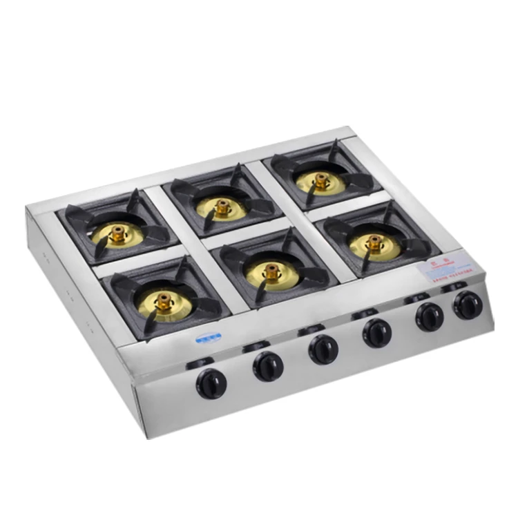 square 4 burner energy saving Table-top gas cooktop stove gas burner