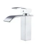 square design single handle wash basin waterfall basin mixer tap