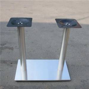 square stainless steel table base double  table leg  hardware metal gold+black dining  leg   furniture  accessories