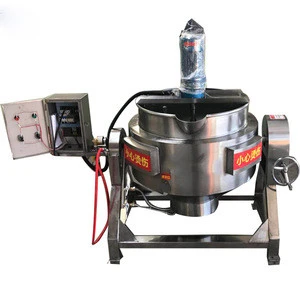 Stainless steel electric and gas heating jacketed kettle for food processing