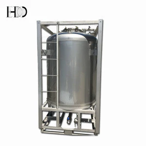 Stainless steel IBC container for wine