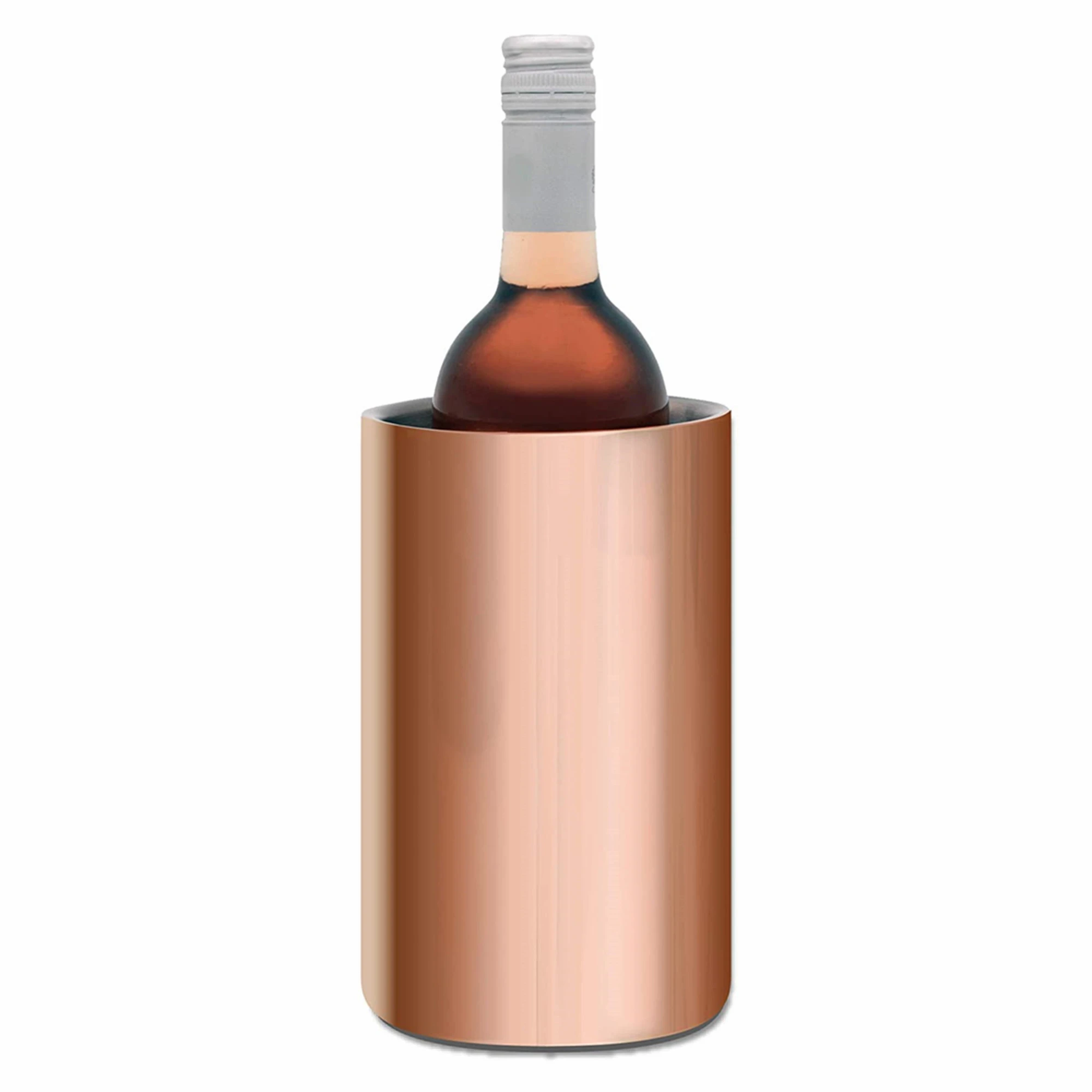 Stainless Steel Insulated Double Walled Portable Wine Champagne Bottle Chiller Ice Bucket Cooler