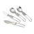 Import Stainless steel outdoor camping portable folding flatware set knife fork spoon combination travel picnic folding cutlery set from China