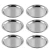 Import Stainless Steel Plain Plate Dinner Ware Tableware Kitchenware Metal Utensils Solid Round Serving Plate Set Of 6 20cm Diameter from India