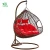 Import steel frame hanging rattan cane basket chair leisure garden hang lounge double swing rocking chair from China