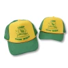 Stranger Things Dustin Cosplay Baseball Hat Adult Kids &quot;Camp Know Where&quot; Green Yellow Cap  mesh custom hat trucker cap