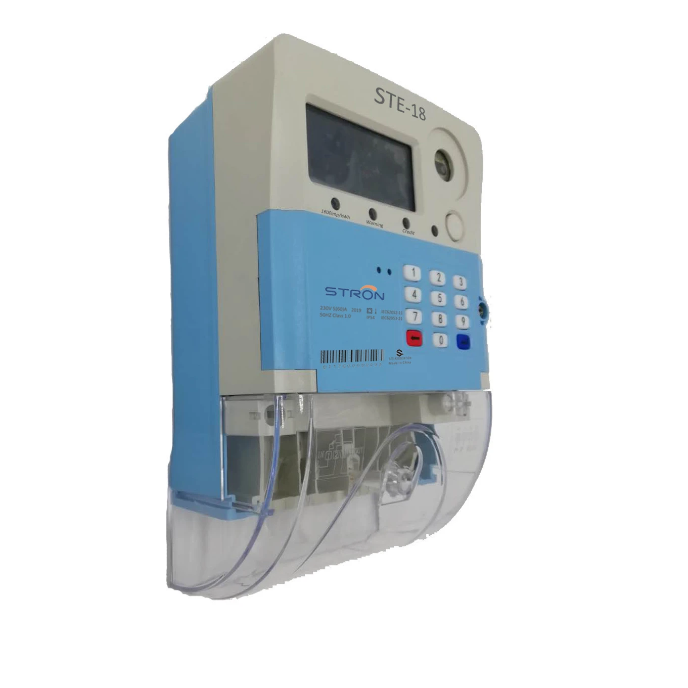 STS Split Keypad Single Phase Digital TOU Tariff and Power-limited functions Electricity/Energy Meter with PLC module and CIU