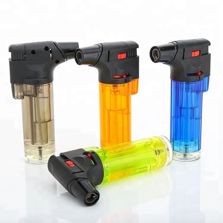 Style Plastic shell and iron tube use of Smoking  lighter case plastic windproof