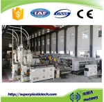 Suba plastic recyling raw material double wall corrugated pipe making machine