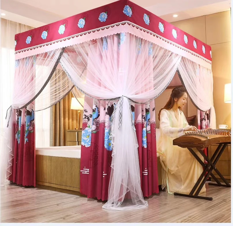 Summer Mosquito Net Insect Mesh Mongolian Yurt Bed Netting Tents Double-Door Mosquito Nets Canopy