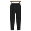 Summer thin loose fashion ice silk casual pants mens cargo elastic flat foot nine - cent mens trousers & pants