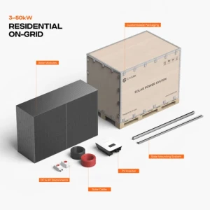 Sunark Complete Solar Energy System 10Kw 30Kw 50Kw On Grid Complete Solar Panel System For Home