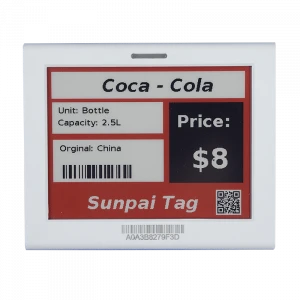 Sunpaitag  ESL smart e paper price tag digital shelf label e ink display wireless